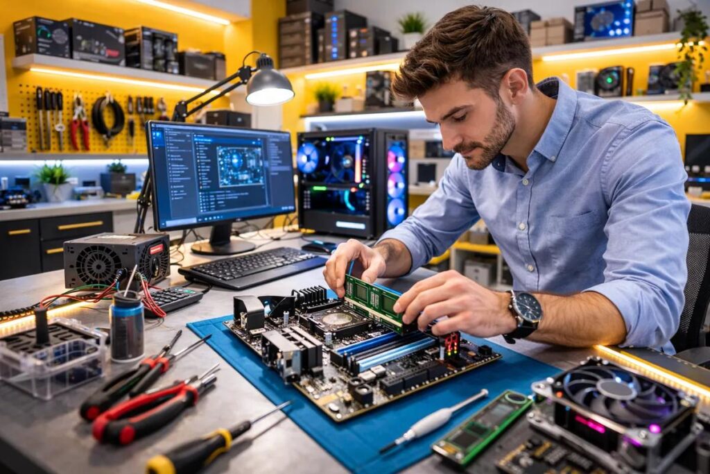 Revisando hardware de computadora lenta